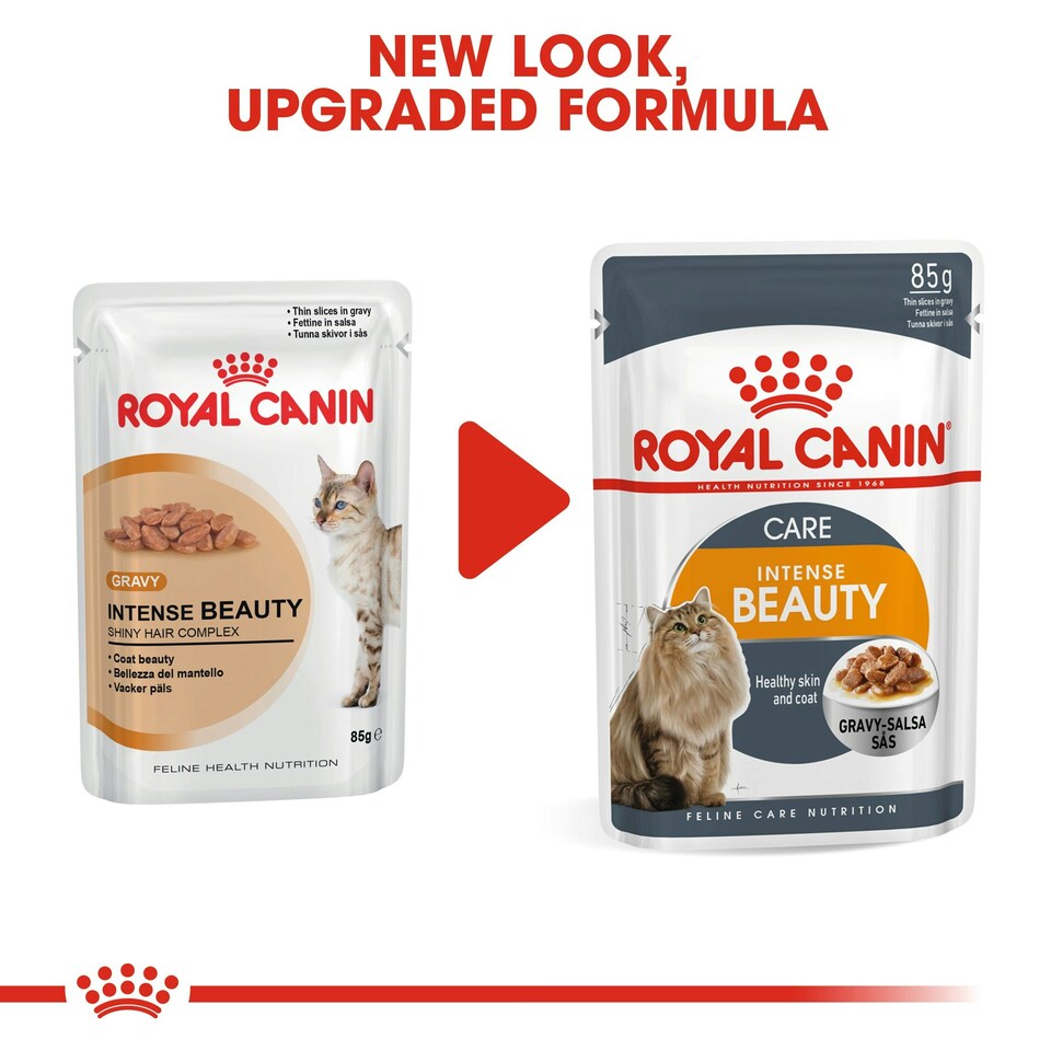 image 1 of ROYAL CANIN® Intense Beauty Care Adult Wet Cat Food N/A | Size: 12 x 85g
Texture: Jelly
