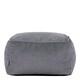 image 4 of Amara Velvet Bean Bag Pouffe Charcoal Grey | Grey | Charcoal Grey | 1