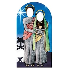 Christmas Nightfall Holy Religious Sacred Family Adult Stand In Lifesize Cardboard Cutout 174cm