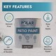 image 2 of Polar Patio Paint Durable Outdoor Floor Paint for Concrete | Grey | Light Grey | 5 litre