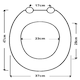 image 2 of Marco Paul Oak Wooden Toilet Seat 18" Brown