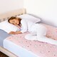 image 1 of Toddler Potty Training Bed Pad with Tucks - Soft Waterproof Bedwetting Pee Protector Mat for Kids - Multi-Layer Non-Slip Washable Absorbs Up to 2000ml 90 x 85cm Pink | Unicorn | Single