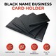 image 3 of 60 Pocket Black Name Business Card Holder by Janrax