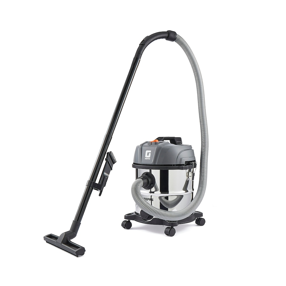 image 1 of GEEPAS 1400W Wet & Dry Drum Vacuum Cleaner, 20L