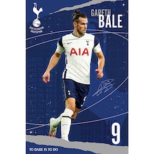 Tottenham Hotspur FC Gareth Bale Poster - Navy/White - One Size
