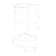 image 7 of Como 2 Drawer Petite Bedside Cabinet - Compact Shaker-Style Bedroom Storage | White | White | One Size | 1