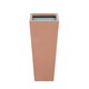 image 2 of Primrose Frost and Rust-Resistant Outdoor Zinc Flared Square Planter Copper 70cm
