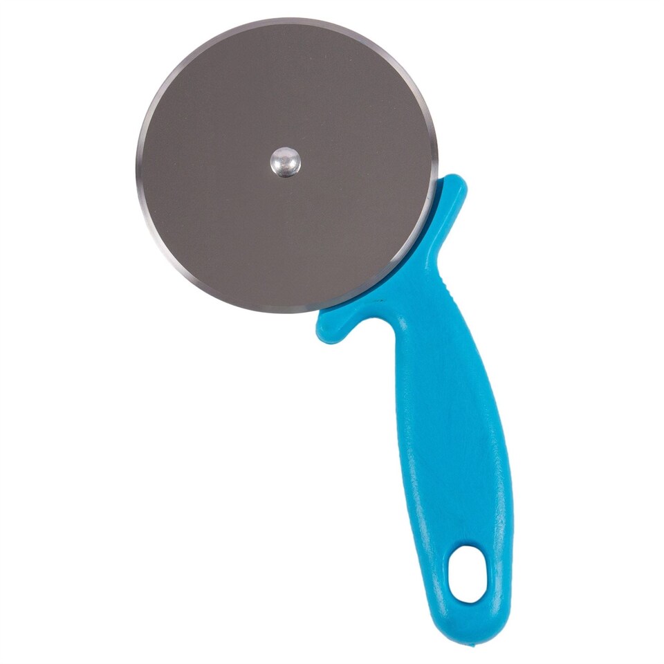 Ashley Stainless Steel Pizza Cutter - 9.5cm - Blue