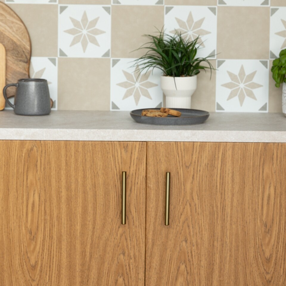 image 1 of Sticky Back Plastic Oak Light Wood Effect Kitchen Self-adhesive Vinyl Wrap for Cupboards, Doors and Worktops 90cm x 15m (3 rolls) - d-c-fix