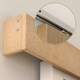 image 5 of HOMCOM Sliding Barn Door Closet Hardware Track Kit for Slingle Door 6.5FT/2000mm Brown