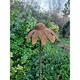 image 1 of 3 Feet Cone Flower Plant Pin Garden Art (Pack of 3) - Bare Metal/Ready to Rust