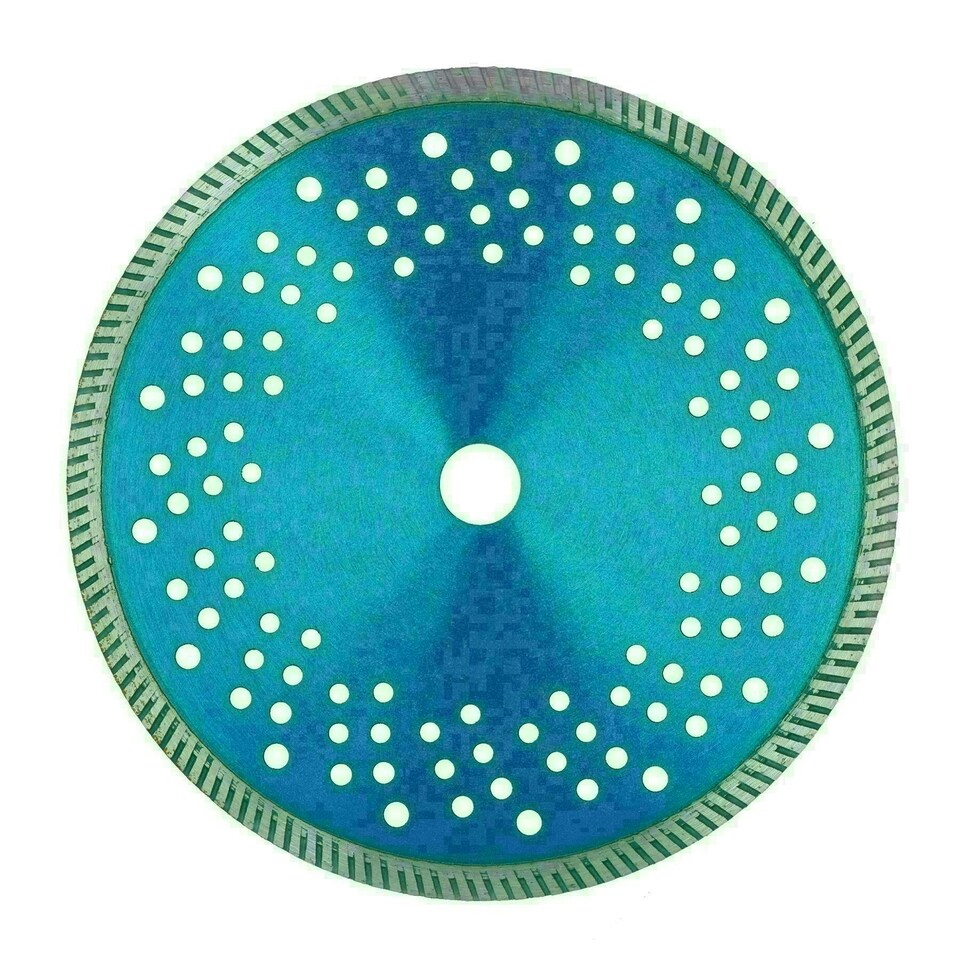 image 1 of 9in / 230mm Dry and Wet Turbo Cutting Disc Porcelain Ceramic Granite Marble 2pk
