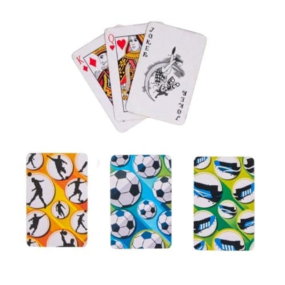 Football Mini Playing Cards - Pack of 6