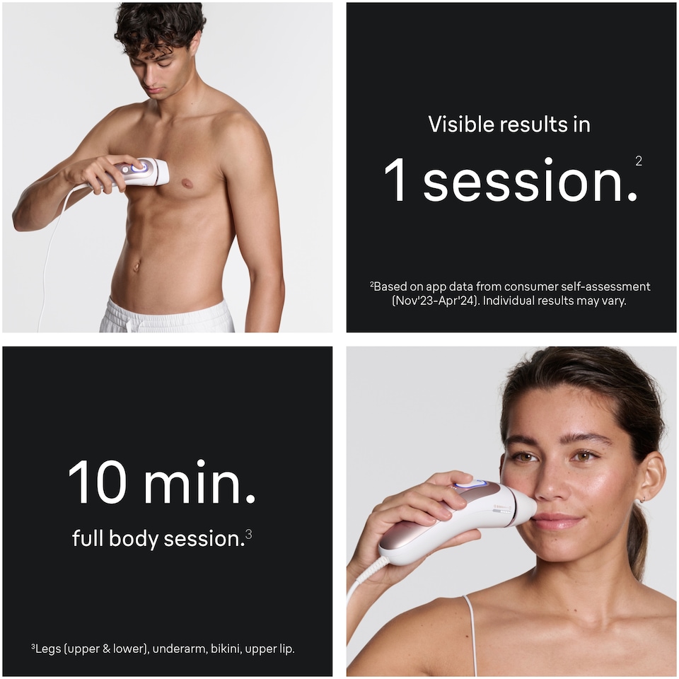 image 1 of Braun Smart IPL Skin i·expert, At Home Hair Removal, With Free App, 2 Smart Heads, PL7211