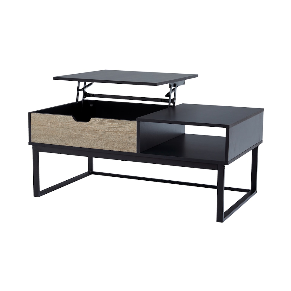 image 1 of Teamson Lift Top Coffee Table with Hidden Storage & Metal Frame
