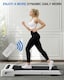 image 10 of Strongology MOTIONIC WHITE Home and Office Ultra Quiet Adjustable Speed 1-8km/h Slimline 2.5HP Bluetooth Treadmill with LED Display - Fully Assembled