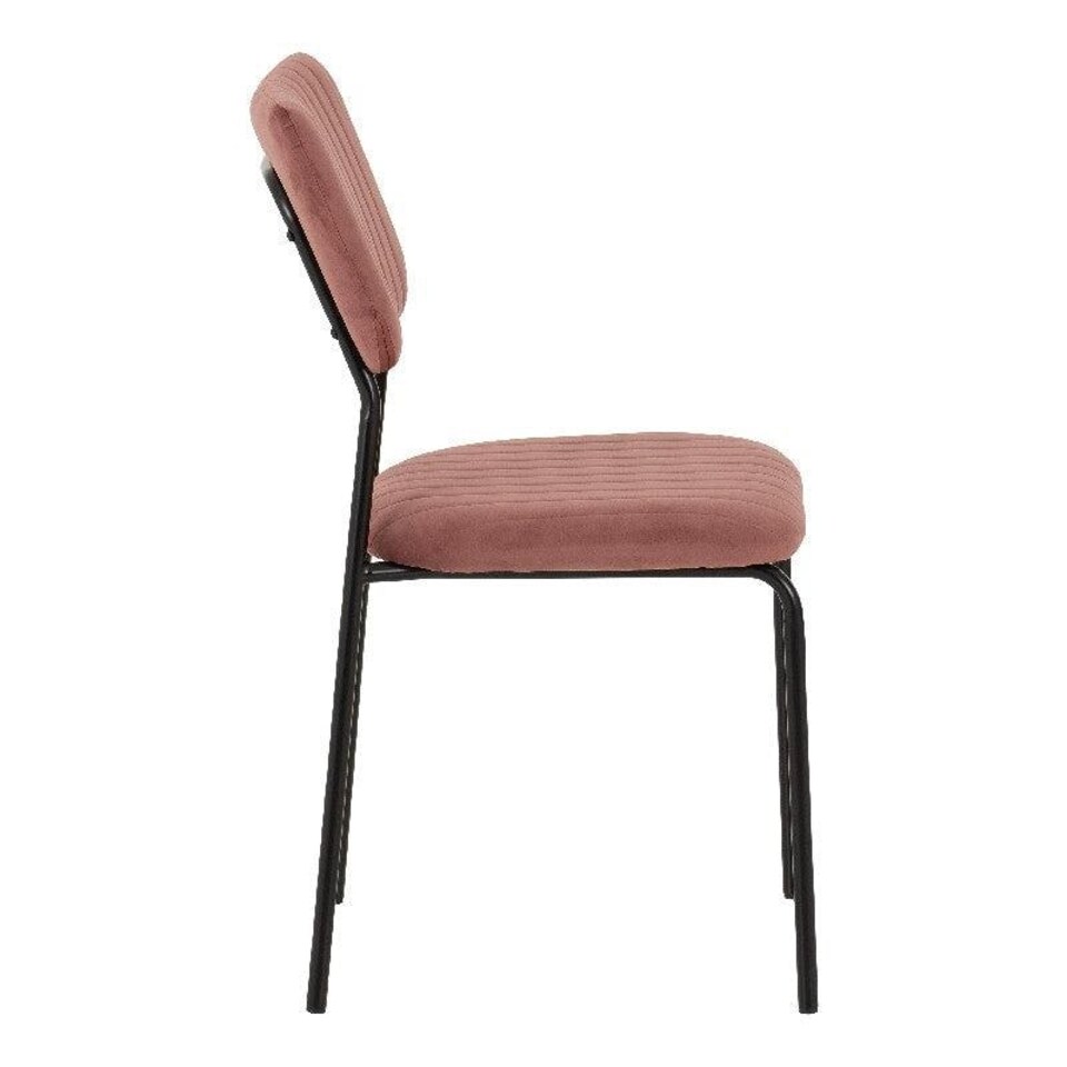 image 1 of Set of 4 Sheldon Velvet Chairs Pink