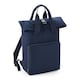 image 1 of BagBase Twin Handle Roll-Top Backpack - Navy Dusk - One Size