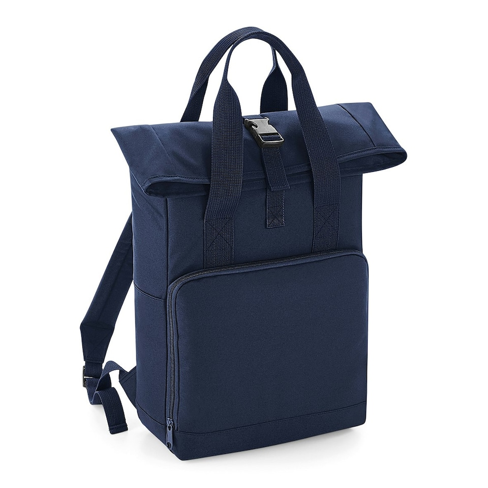 image 1 of BagBase Twin Handle Roll-Top Backpack - Navy Dusk - One Size