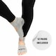image 1 of Ubung Grey Yoga CAL173 Non Slip Open Toe Socks Packs of 12 Size 4-9 UK Size
