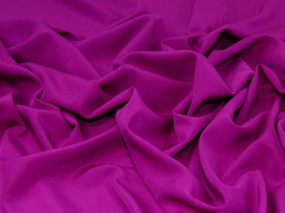 Minerva Core Range Purple Soft Touch Crepe Fabric for Dressmaking, 110cm / 43" Wide - per metre
