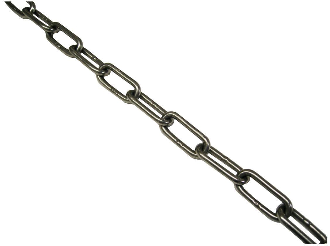 Securefix Direct - 3mm Stainless Steel Long Link Chain Din762 (anchor 316 Grade)