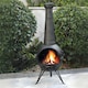 image 7 of Gr8 Garden Large 130cm Tall Garden Patio Chiminea Wood Log Burner Fire Pit BBQ Grill Heater