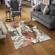 image 2 of Watercolour Flower Print (Rug) Multi | Small: 60x110cm