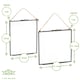image 6 of Nicola Spring Hanging Metal Photo Frames Gallery Set - 5 Sizes - Black | Black | Black | One Size
