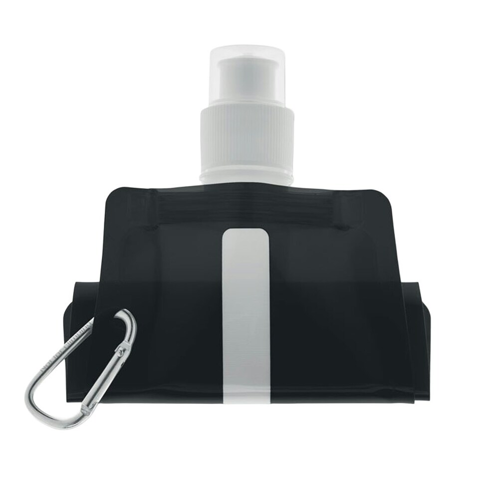 image 1 of MidOcean Gates Plain Foldable 480ml Water Bottle - Black - One Size Black | One Size