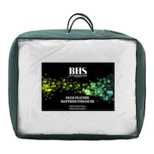 BHS Dreamy Nights Duck Feather King Topper, White