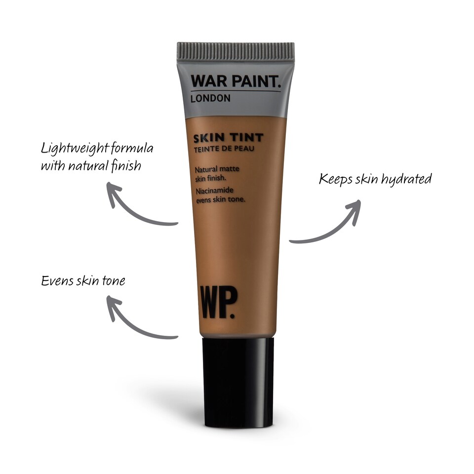 image 1 of War Paint for Men Skin Tint, Matte Natural Finish, Tinted Face Moisturiser with Niacinamide, Hydrates and Evens Out Skin Tone, Lightweight Formula, Shade T7 30ml