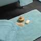 image 3 of Luxury Zero Twist Egyptian Cotton Bath Towels 70 x 120cm - Pack of 2 Blue | Duckegg | Bath towel