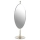 image 1 of Interiors By Premier Stylish Design Oval Mirror, Mid Century Hallway Mirror, Elegant Modern Mirror, Reflective Surface Mirror Silver