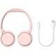 image 4 of Wireless On Ear Headphones  in Pink