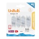 image 1 of UniBulb Halogen G9 320lm 40W 2800K (Warm White) Capsule Light Bulb For Chandeliers, Lamps, & Ovens - Pack of 4 | Clear | 4