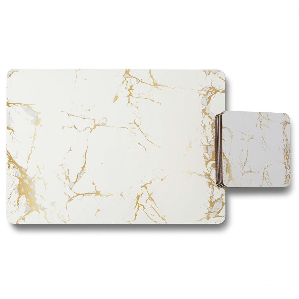 Golden Marble (Placemat & Coaster Set)