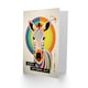 image 2 of Mothers Day Card Rainbow Zebra Bauhaus Funky Mum Card