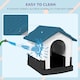 image 4 of PawHut Dog Kennel for Outside, for XS and S Dogs, 80 x 69 x 76cm, Blue