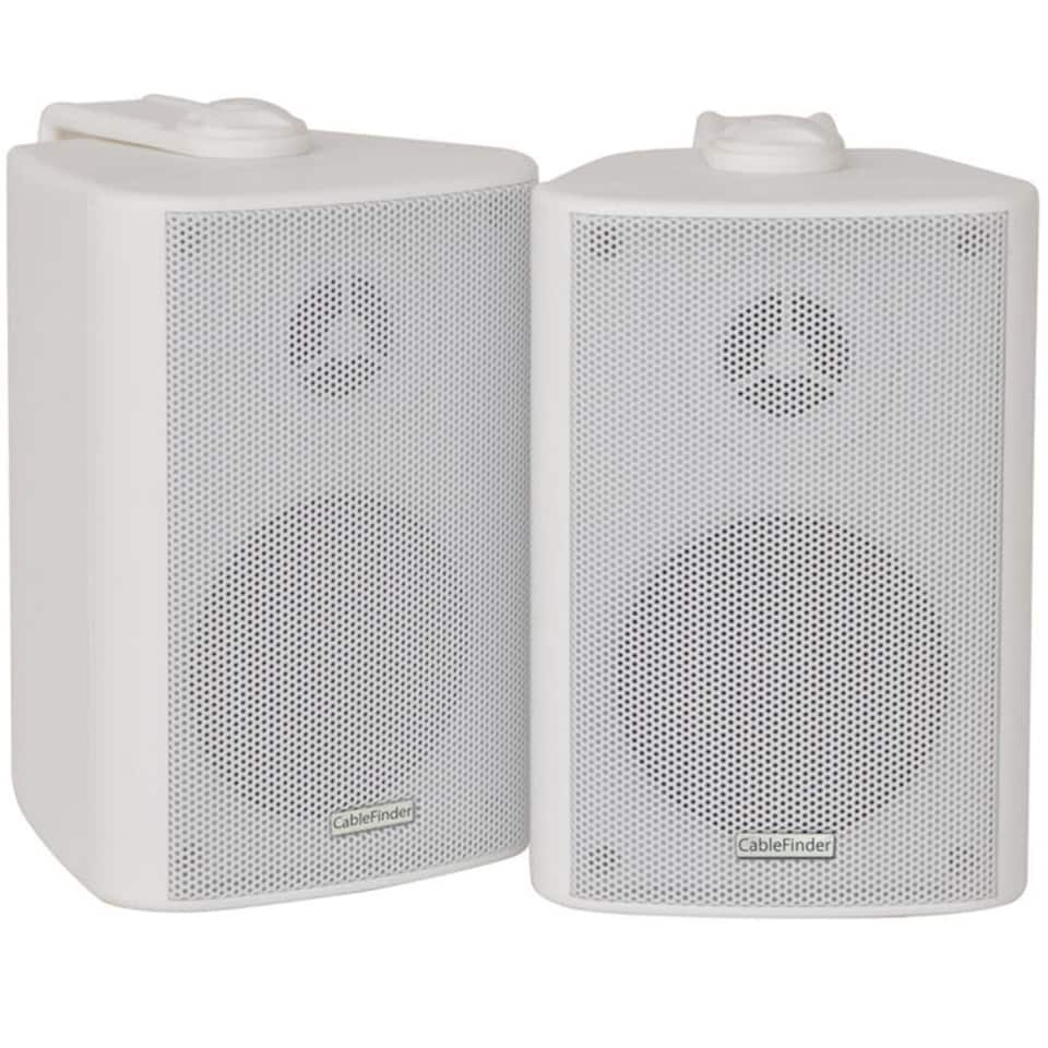 image 1 of Wireless Bluetooth Amplifier & 2x 60W Wall Mounted Speaker Kit HiFi Amp System