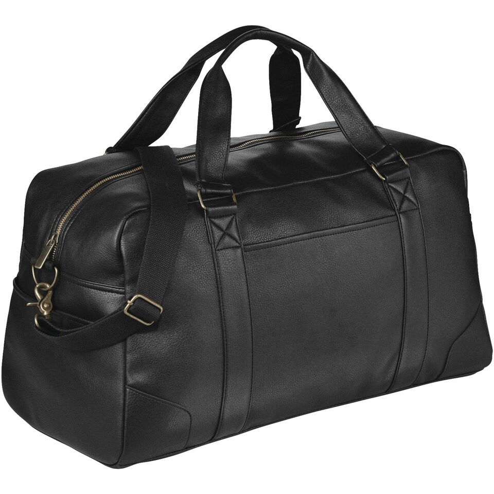 image 1 of Avenue Oxford Weekender Duffel - Solid Black - 48 x 23 x 26cm