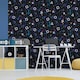 image 2 of Debona Video Game Glitch Wallpaper - Black/Multicoloured - 10.05m x 53cm Black
