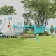 image 2 of Outsunny Beach Tent Shelter with A Detachable Sidewall, 3 x 3(m), Sky Blue
