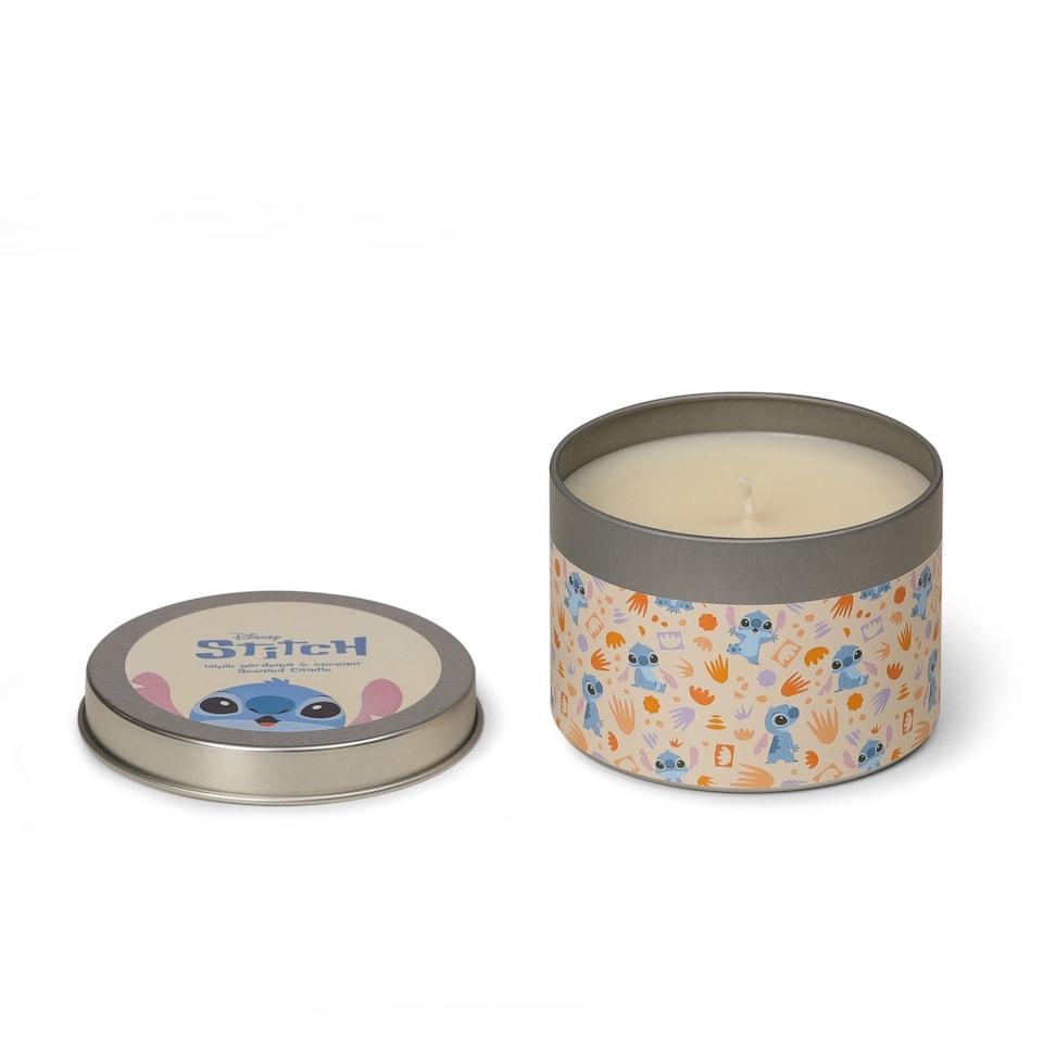image 1 of Disney Lilo & Stitch Tin Candle - White Gardenia & Coconut