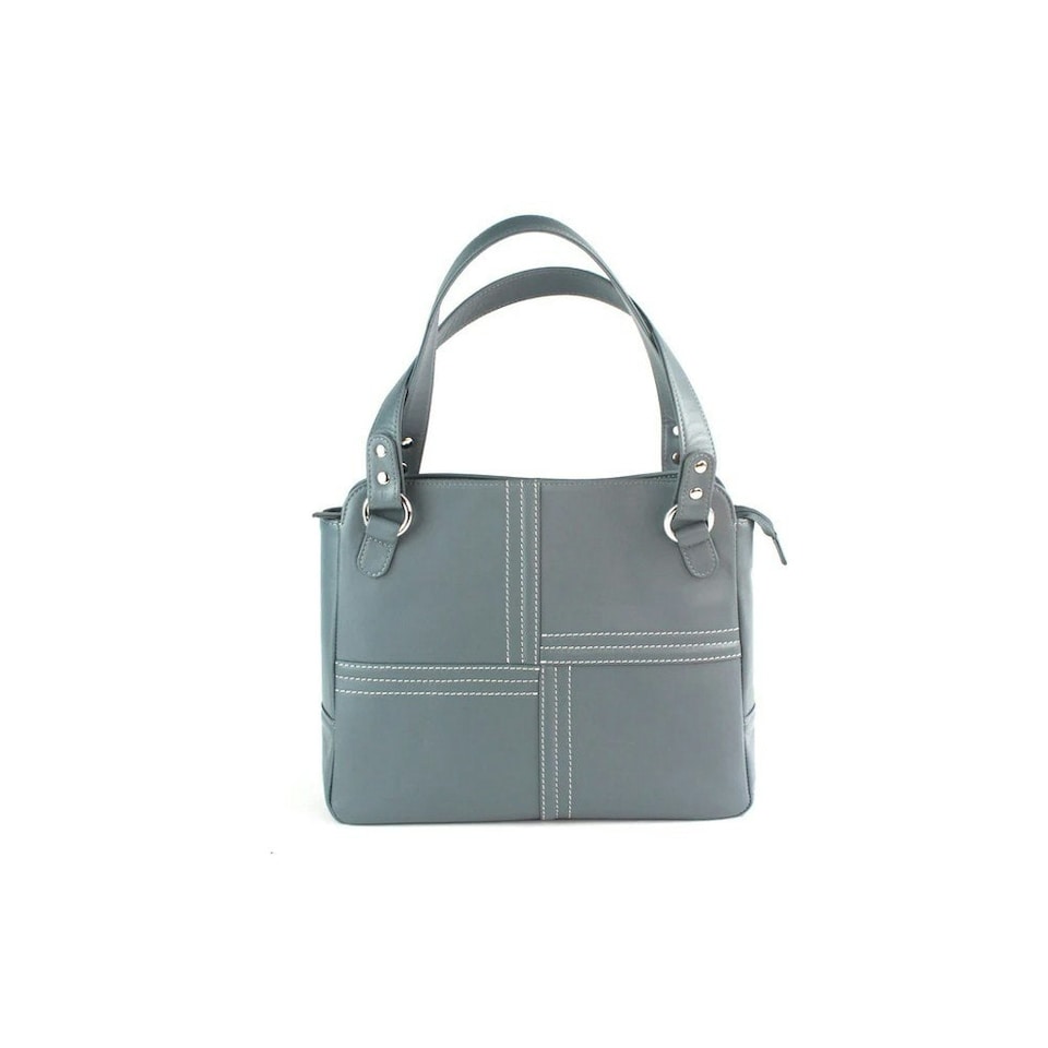 image 1 of Eastern Counties Leather Womens/Ladies Janie Leather Handbag - Denim - One Size | Blue