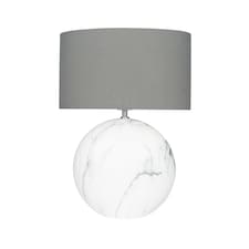 Large Marble Effect Ceramic Table Lamp