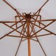 image 8 of Outsunny Garden Wood Patio Parasol Sun Shade Outdoor Umbrella Canopy White