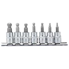 7Pc Ball Hex Socket 3/8" 48Mm - 16296