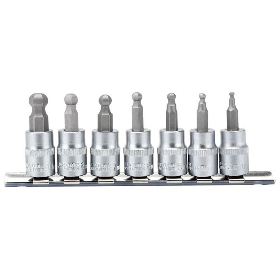 7Pc Ball Hex Socket 3/8" 48Mm - 16296