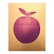 image 3 of Plum Apple On Gold Kitchen Block Home Decor Black Framed Wall Art Print A4